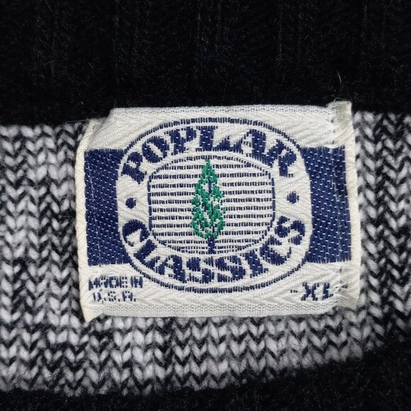 Poplar Classics Sweater Men's XL Vtg 80's Acrylic Dadcore Normcore Grandpacore - Picture 6 of 14